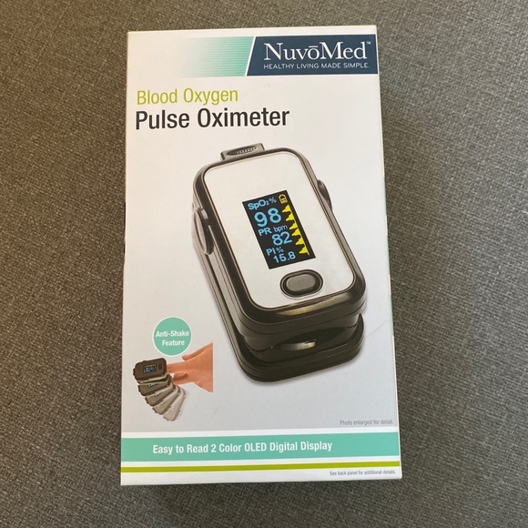NuvoMed Wearables New Nuvomed Blood Oxygen Easy To Read Pulse